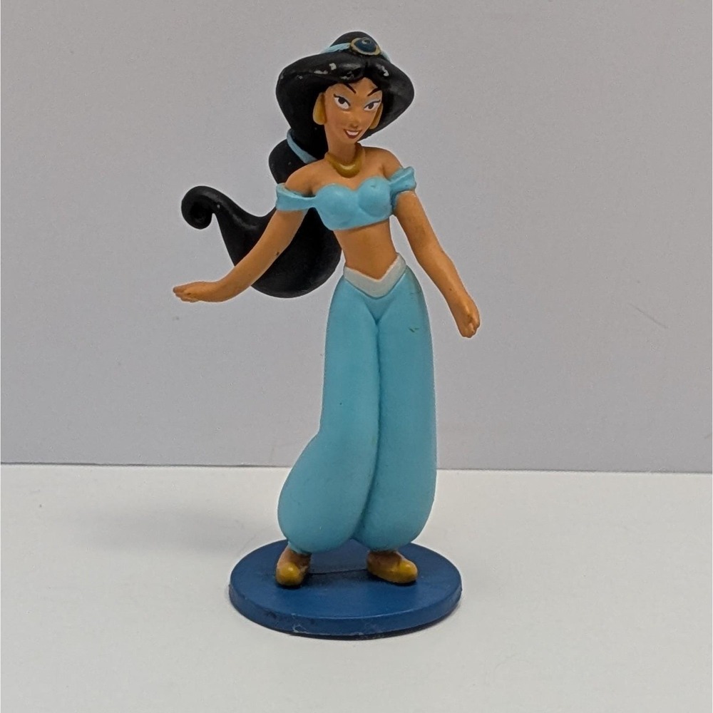 Vintage Disney Aladdin's Princess Jasmine Action Figure 5" Turquoise Outfit 1992